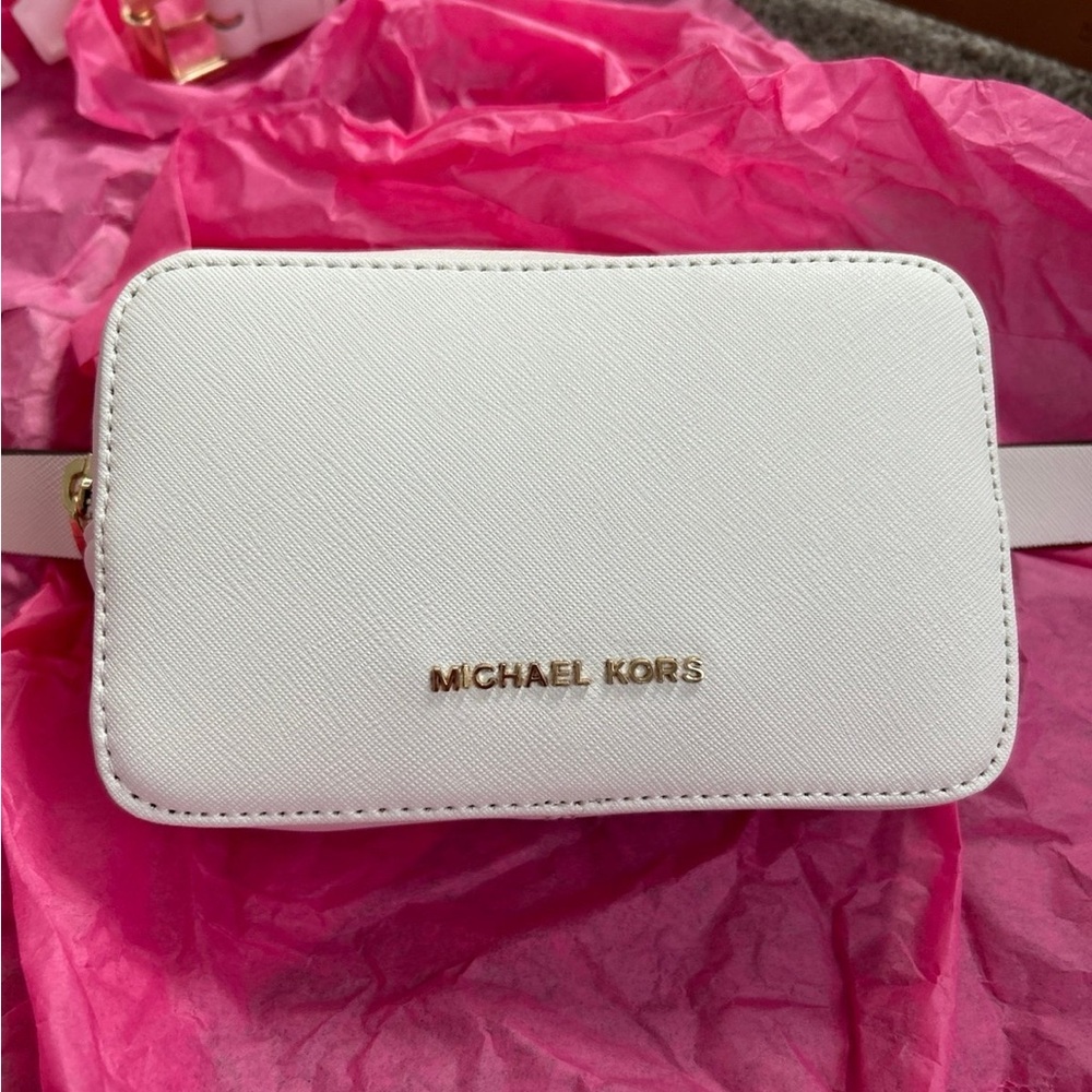 Michael Kors White Belt Bag